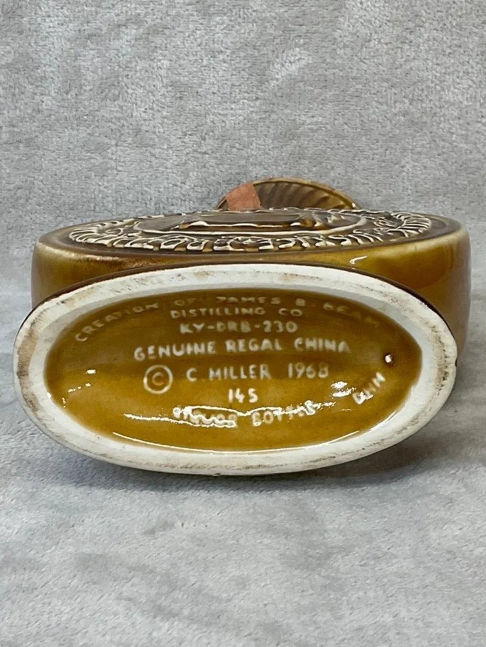 1968 Vtg Jim Beam BPOE Elks Centennial Bourbon Whiskey Decanter